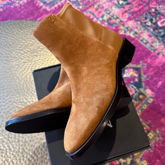 Stuart Weitzman Bold Suede Moto Ankle Boots size US Woman 6.5B - Picture 8 of 11